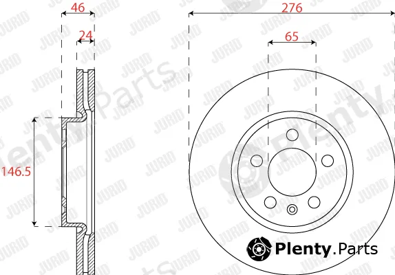 Jurid 563228JC — Brake Disc