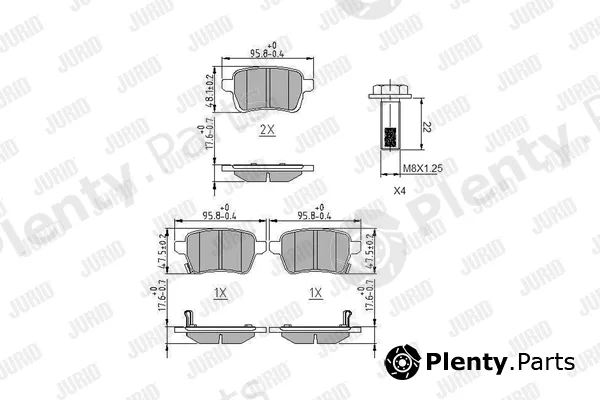 Jurid 573689J — Brake Pad Set, disc brake