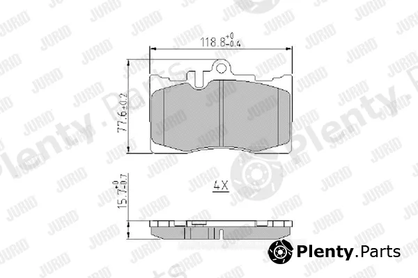 Jurid 573935J — Brake Pad Set, disc brake