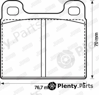 Jurid 571215D — Brake Pad Set, disc brake