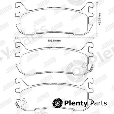 Jurid 572602J — Brake Pad Set, disc brake
