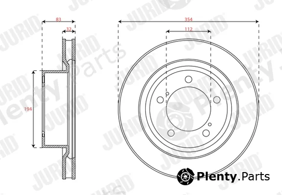 Jurid 563721JC-1 — Brake Disc