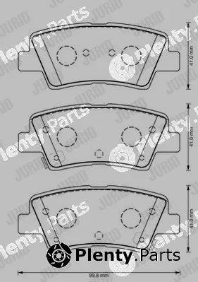 Jurid 573369J — Brake Pad Set, disc brake