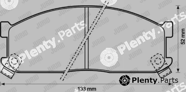 Jurid 572332J — Brake Pad Set, disc brake
