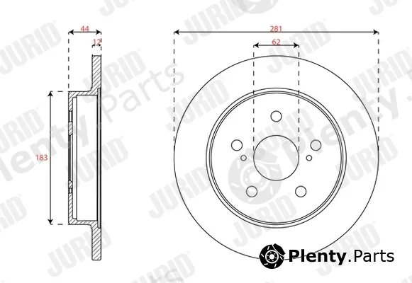 Jurid 563628JC — Brake Disc