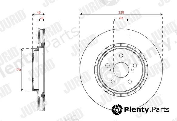 Jurid 563619JC-1 — Brake Disc