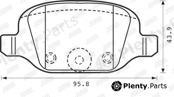 Jurid 573019J — Brake Pad Set, disc brake