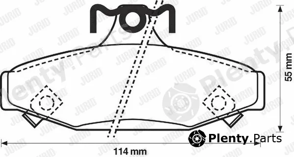 Jurid 572417J — Brake Pad Set, disc brake