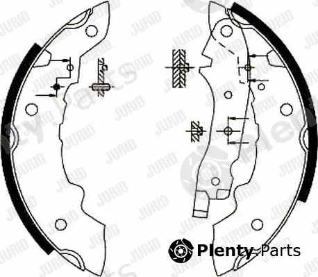 Jurid 362261J — Brake Shoe Set