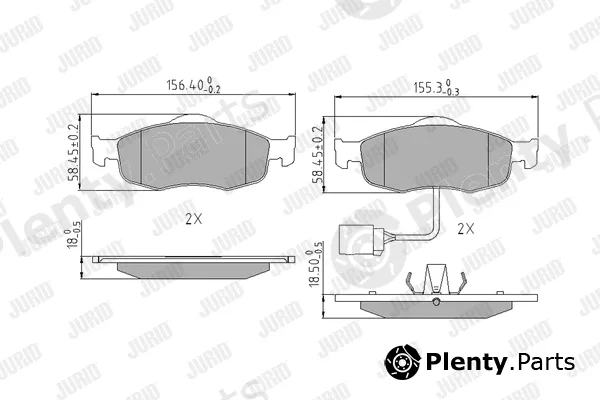 Jurid 571522J — Brake Pad Set, disc brake