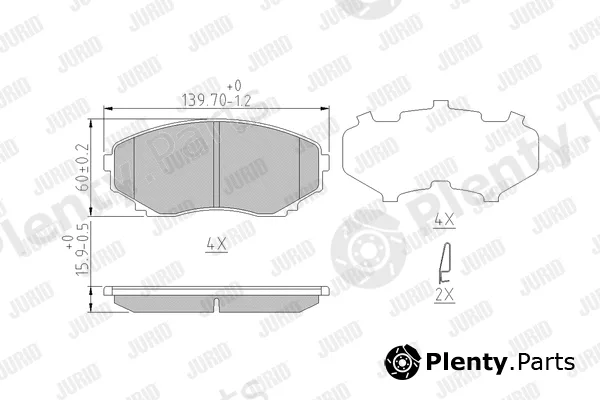 Jurid 572435J — Brake Pad Set, disc brake