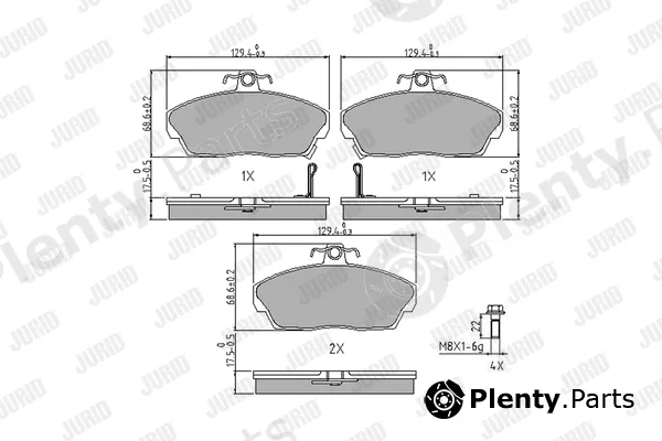 Jurid 571438J — Brake Pad Set, disc brake