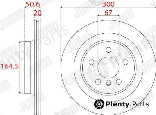 Jurid 563261JC-1 — Brake Disc