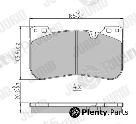 Jurid 574030J — Brake Pad Set, disc brake