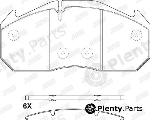 Jurid 2905305390 — Brake Pad Set, disc brake