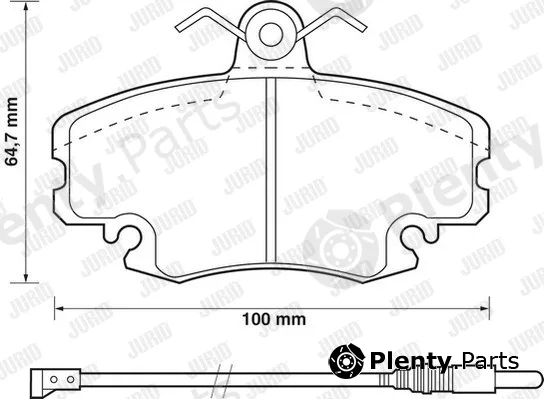 Jurid 571526D — Brake Pad Set, disc brake