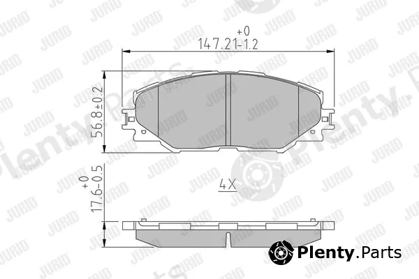 Jurid 572569J — Brake Pad Set, disc brake