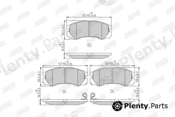 Jurid 572348J — Brake Pad Set, disc brake