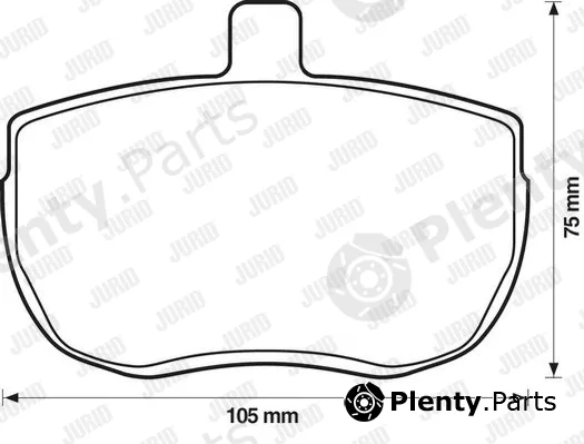 Jurid 571250D — Brake Pad Set, disc brake