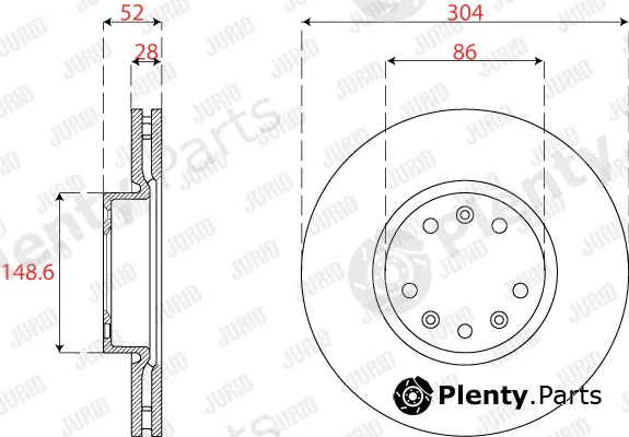 Jurid 563275JC — Brake Disc