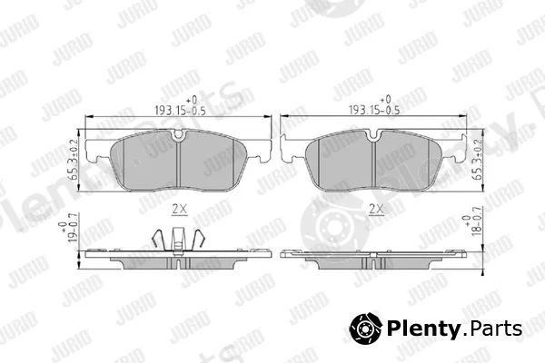 Jurid 573909J — Brake Pad Set, disc brake