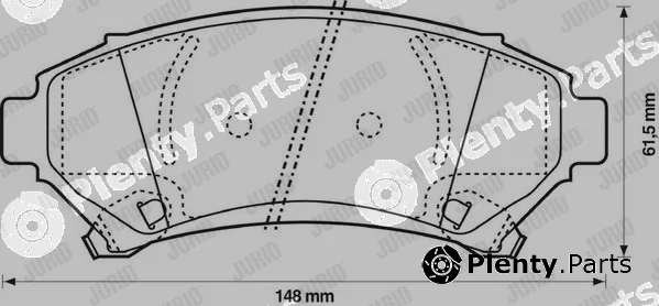 Jurid 573063J — Brake Pad Set, disc brake