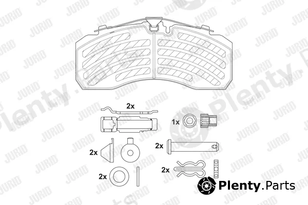 Jurid 2925305390 — Brake Pad Set, disc brake
