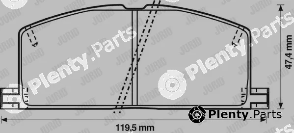Jurid 572255J — Brake Pad Set, disc brake