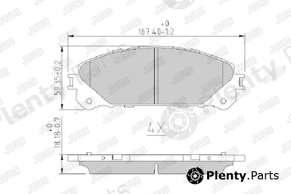 Jurid 572655J — Brake Pad Set, disc brake