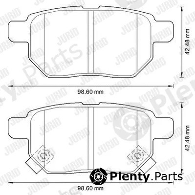 Jurid 572591J — Brake Pad Set, disc brake
