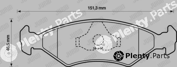 Jurid 571536D — Brake Pad Set, disc brake