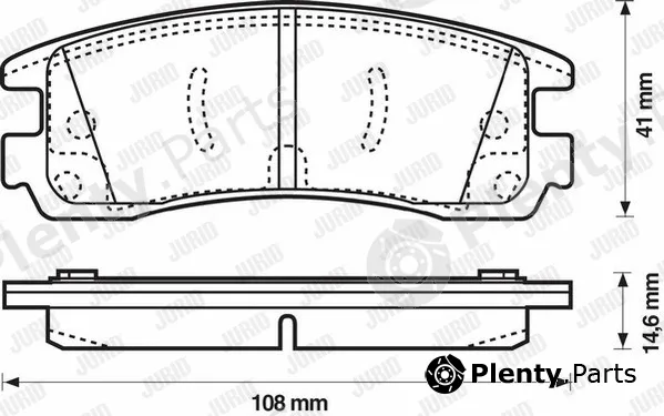 Jurid 573062J — Brake Pad Set, disc brake