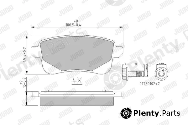 Jurid 573785J — Brake Pad Set, disc brake