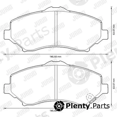 Jurid 573298J — Brake Pad Set, disc brake