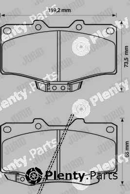 Jurid 572140J — Brake Pad Set, disc brake