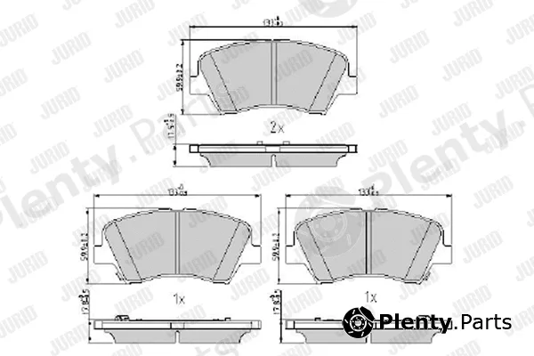 Jurid 573406J — Brake Pad Set, disc brake