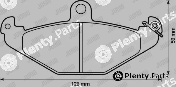 Jurid 571425D — Brake Pad Set, disc brake