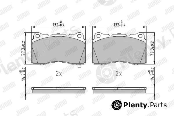 Jurid 572508J — Brake Pad Set, disc brake