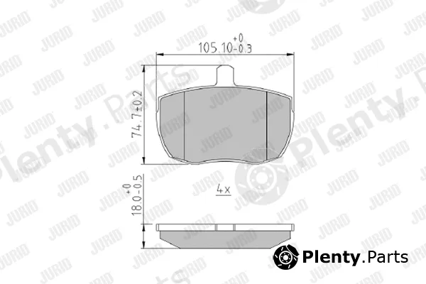 Jurid 571250J — Brake Pad Set, disc brake