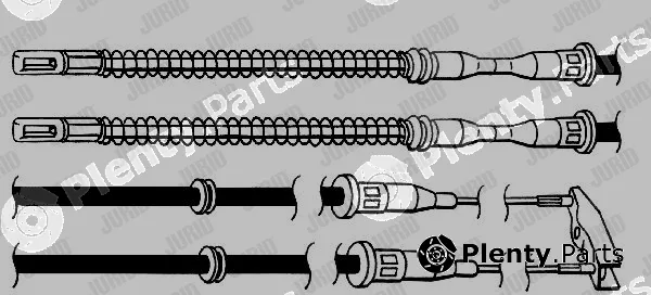 Jurid 432103J — Cable Pull, parking brake