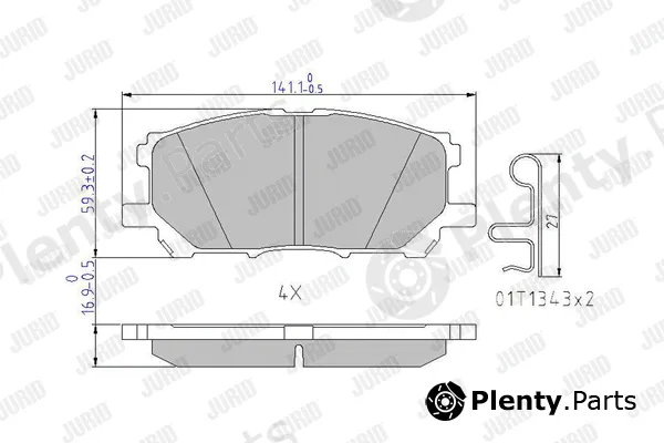 Jurid 572562J — Brake Pad Set, disc brake