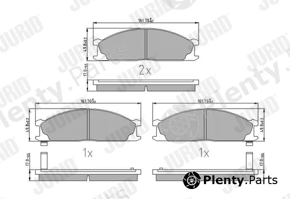 Jurid 572373J — Brake Pad Set, disc brake