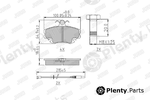 Jurid 571526J — Brake Pad Set, disc brake