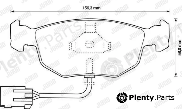 Jurid 571851J — Brake Pad Set, disc brake