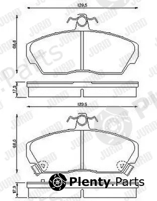 Jurid 572430J — Brake Pad Set, disc brake