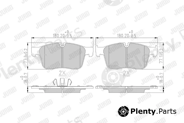 Jurid 573822J — Brake Pad Set, disc brake