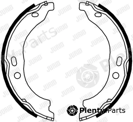 Jurid 362610J — Brake Shoe Set, parking brake