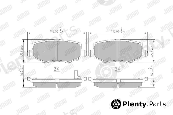 Jurid 573323J — Brake Pad Set, disc brake