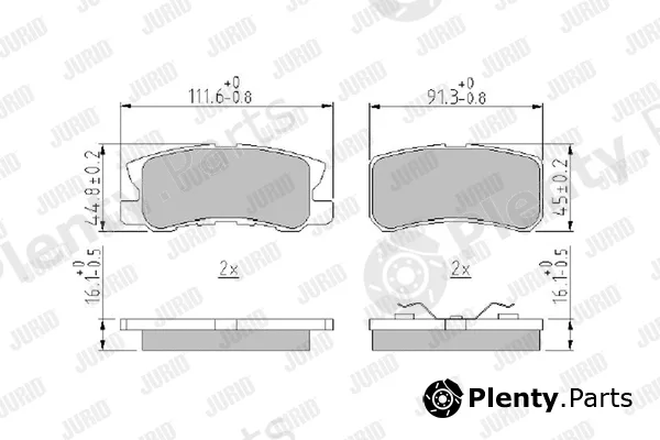 Jurid 572498J — Brake Pad Set, disc brake
