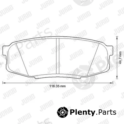 Jurid 572597JC — Brake Pad Set, disc brake Jurid White Low Dust